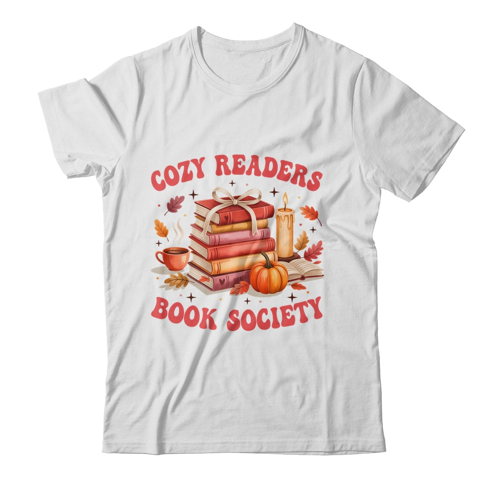 Cozy Readers Book Society Autumn Reading Book Lover Girl Shirt & Sweatshirt | siriusteestore