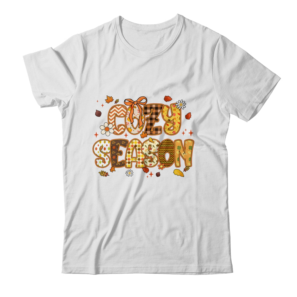Cozy Season Preppy Fall Vibes Pumpkin Autumn Season Retro Shirt & Sweatshirt | siriusteestore