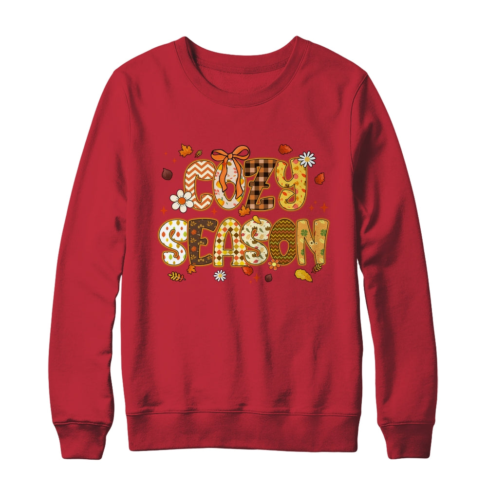 Cozy Season Preppy Fall Vibes Pumpkin Autumn Season Retro Shirt & Sweatshirt | siriusteestore