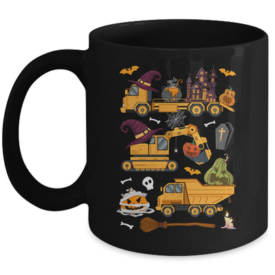 Crane Truck Construction Vehicle Halloween Pumpkin Boys Kids Mug | siriusteestore