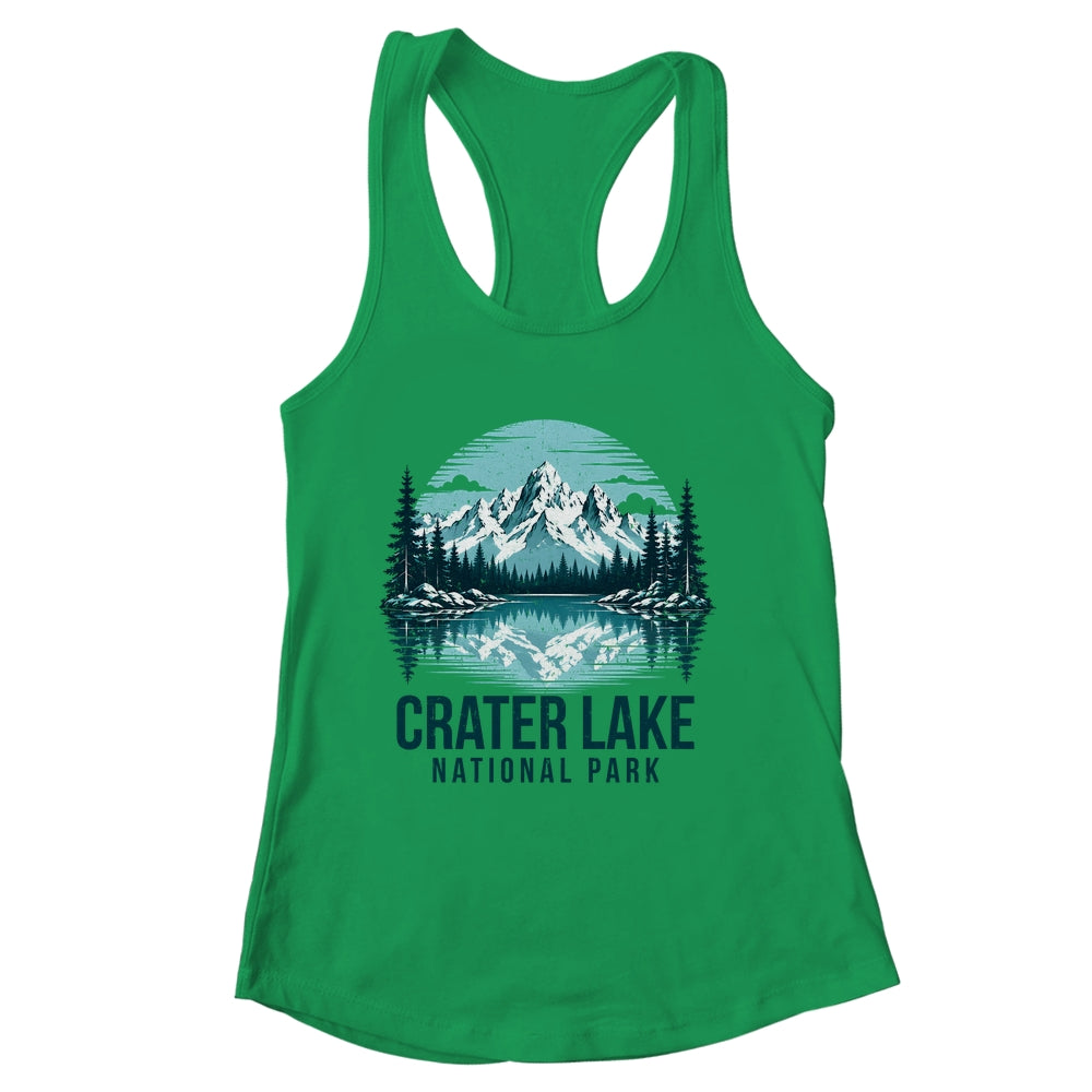 Crater Lake National Park Retro Mountain Lake Outdoor Hiking Shirt & Tank Top | siriusteestore