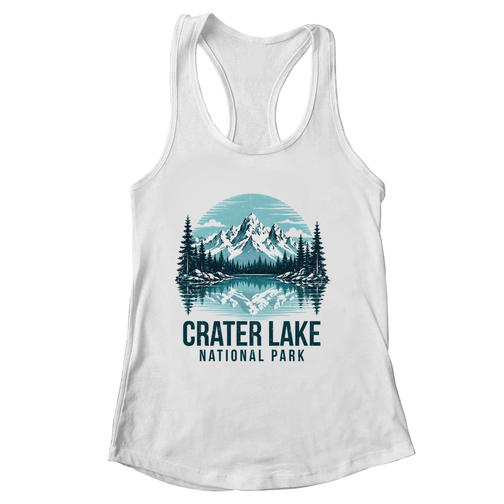 Crater Lake National Park Retro Mountain Lake Outdoor Hiking Shirt & Tank Top | siriusteestore