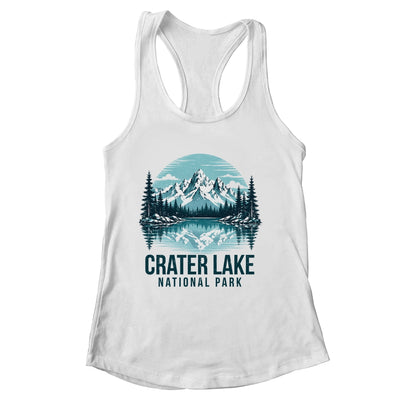 Crater Lake National Park Retro Mountain Lake Outdoor Hiking Shirt & Tank Top | siriusteestore