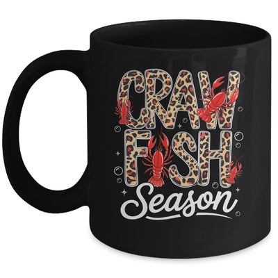Crawfish Season Leopard Funny Crawfish Boil Lobster Cajun Mug | siriusteestore