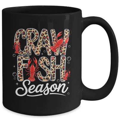 Crawfish Season Leopard Funny Crawfish Boil Lobster Cajun Mug | siriusteestore