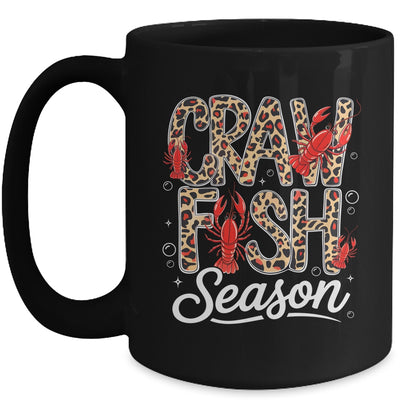 Crawfish Season Leopard Funny Crawfish Boil Lobster Cajun Mug | siriusteestore