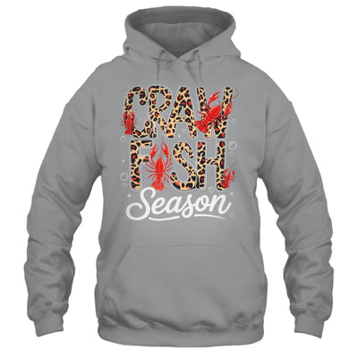 Crawfish Season Leopard Funny Crawfish Boil Lobster Cajun Shirt & Tank Top | siriusteestore