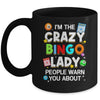 Crazy Bingo Lady Art For Women Girls Gambling Bingo Player Mug | siriusteestore