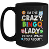 Crazy Bingo Lady Art For Women Girls Gambling Bingo Player Mug | siriusteestore