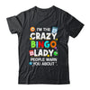 Crazy Bingo Lady Art For Women Girls Gambling Bingo Player Shirt & Tank Top | siriusteestore