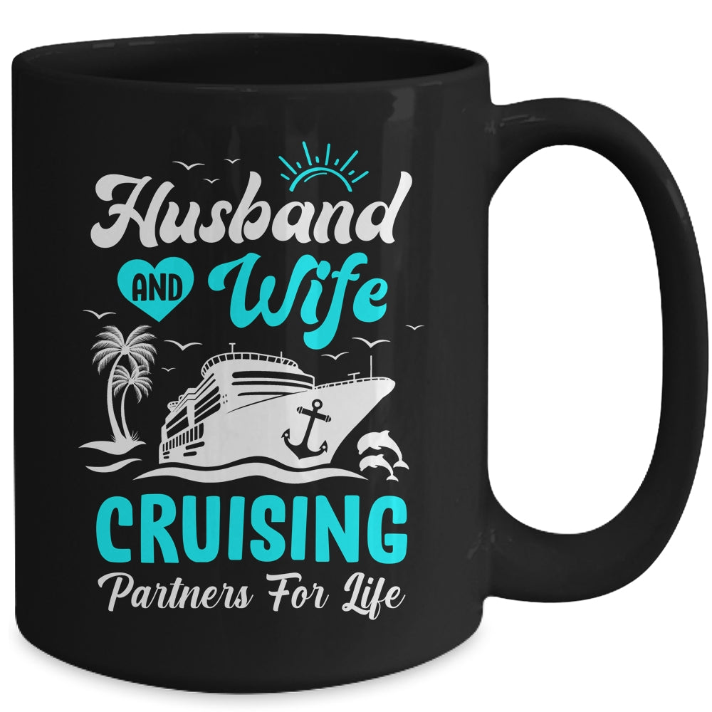 Cruise Ship Cruising Couple Vacation Partners Husband Wife Mug | siriusteestore