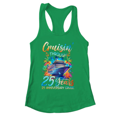 Cruisin Through 25 Years 25th Anniversary Cruise Trip Couple Shirt & Tank Top | siriusteestore