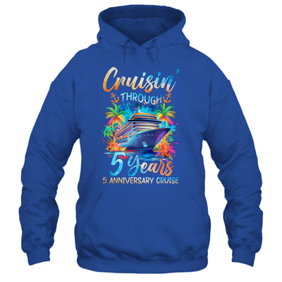 Cruisin Through 5 Years 5th Anniversary Cruise Trip Couple Shirt & Tank Top | siriusteestore