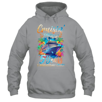 Cruisin Through 5 Years 5th Anniversary Cruise Trip Couple Shirt & Tank Top | siriusteestore