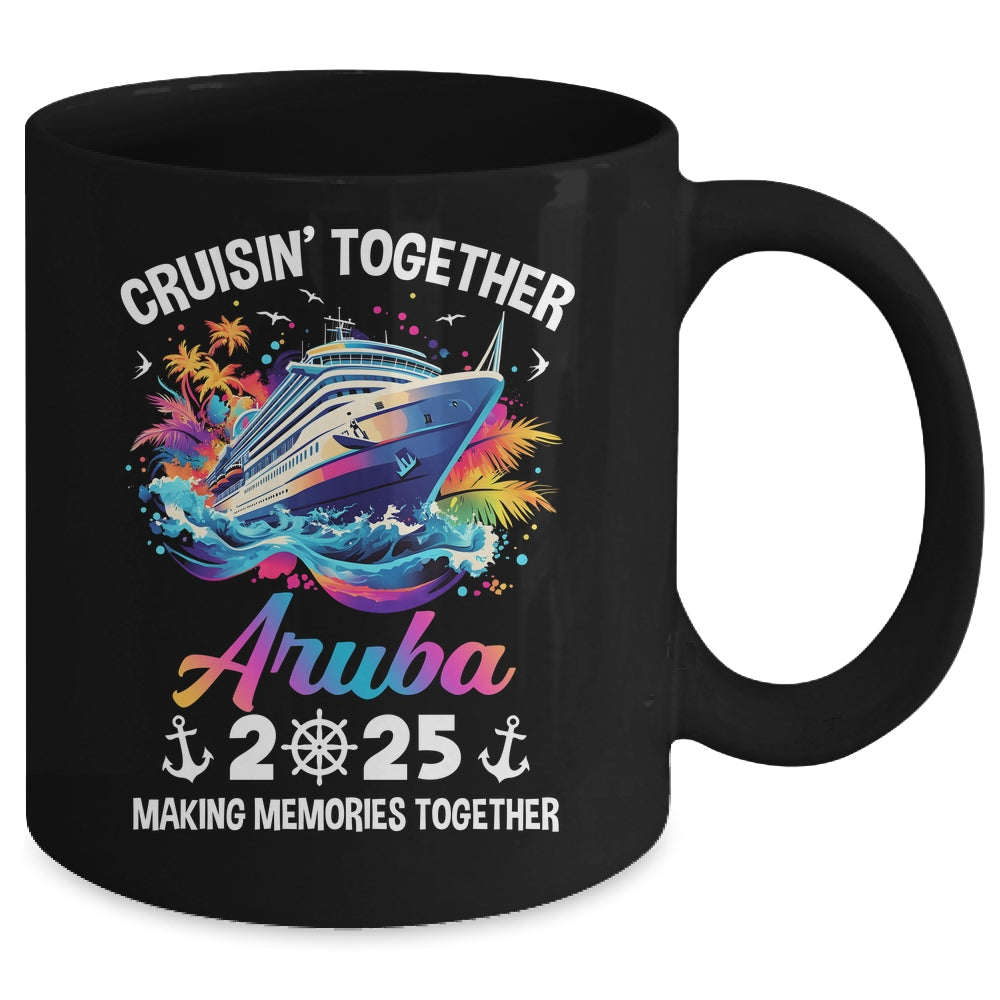 Cruisin Together Aruba Vacation Beach 2025 Memories Squad Mug | siriusteestore