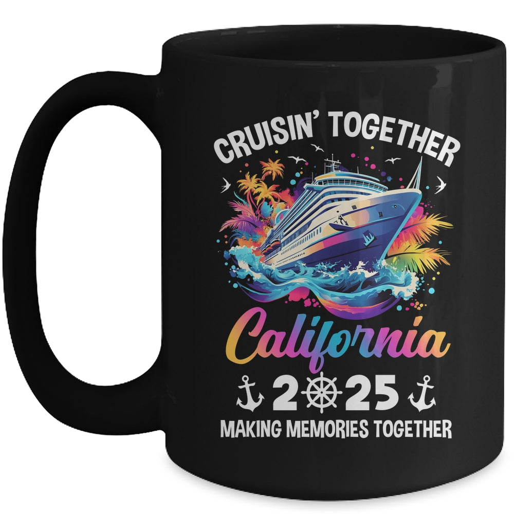 Cruisin Together California Vacation Beach 2025 Memories Squad Mug | siriusteestore