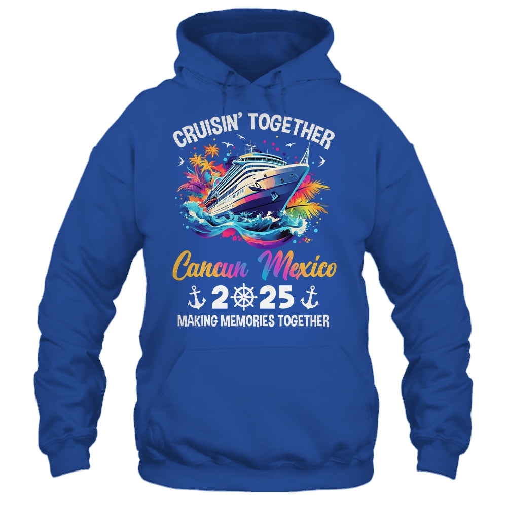 Cruisin Together Cancun Mexico Vacation Beach 2025 Memories Squad Shirt & Tank Top | siriusteestore