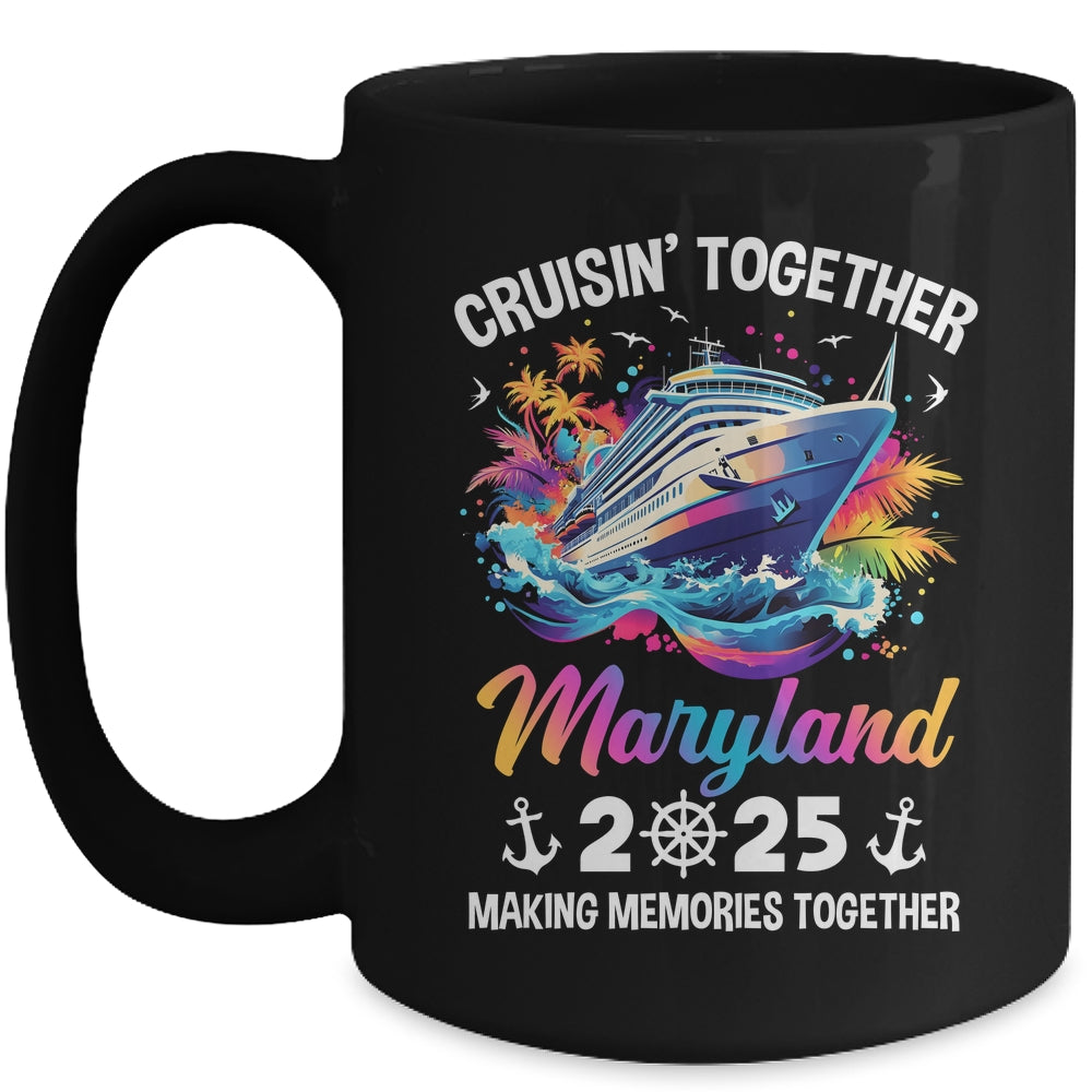 Cruisin Together Maryland Vacation Beach 2025 Memories Squad Mug | siriusteestore