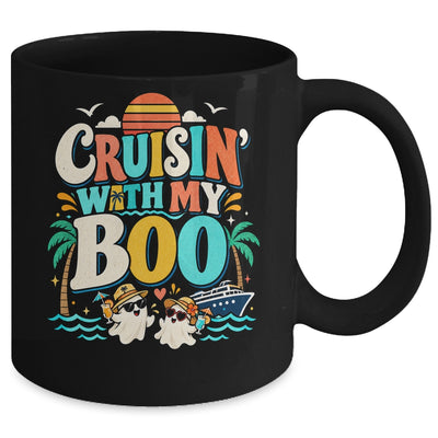 Cruisin' With My Boo Halloween Couples Trip Cruise Funny Mug | siriusteestore