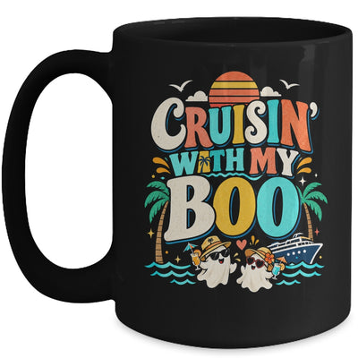 Cruisin' With My Boo Halloween Couples Trip Cruise Funny Mug | siriusteestore