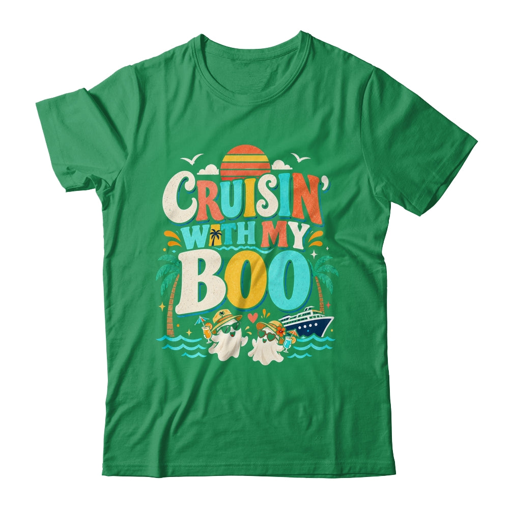Cruisin' With My Boo Halloween Couples Trip Cruise Funny Shirt & Sweatshirt | siriusteestore