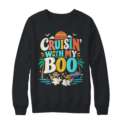Cruisin' With My Boo Halloween Couples Trip Cruise Funny Shirt & Sweatshirt | siriusteestore