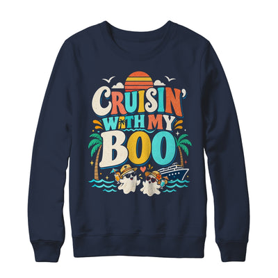 Cruisin' With My Boo Halloween Couples Trip Cruise Funny Shirt & Sweatshirt | siriusteestore