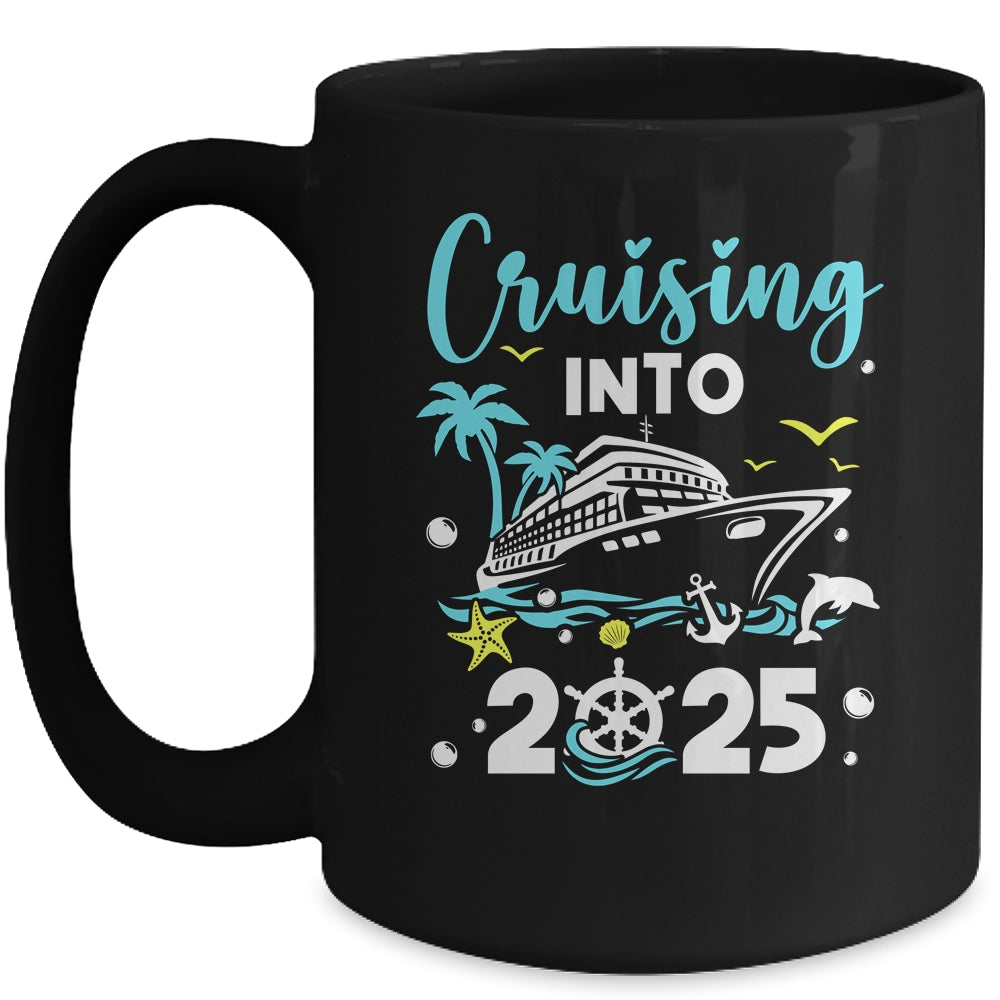 Cruising Into 2025 New Years Cruise New Year's Eve Party Mug | siriusteestore
