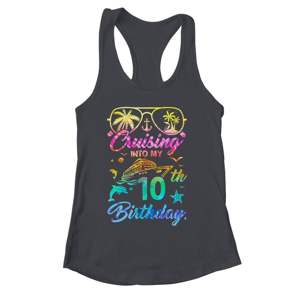 Cruising Into My 10th Birthday Party 10 Years Old Cruise Shirt & Tank Top | siriusteestore