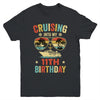 Cruising Into My 11th Birthday Family Cruise 11 Birthday Youth Shirt | siriusteestore