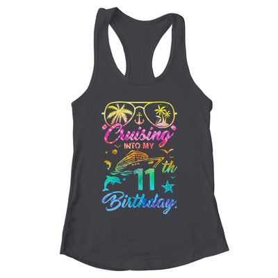 Cruising Into My 11th Birthday Party 11 Years Old Cruise Shirt & Tank Top | siriusteestore