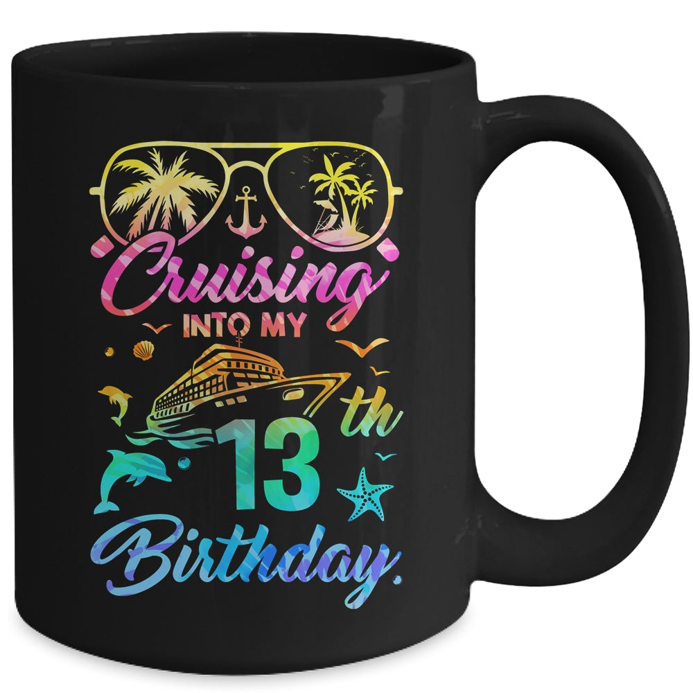 Cruising Into My 13th Birthday Party 13 Years Old Cruise Mug | siriusteestore
