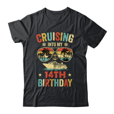 Cruising Into My 14th Birthday Family Cruise 14 Birthday Shirt & Tank Top | siriusteestore