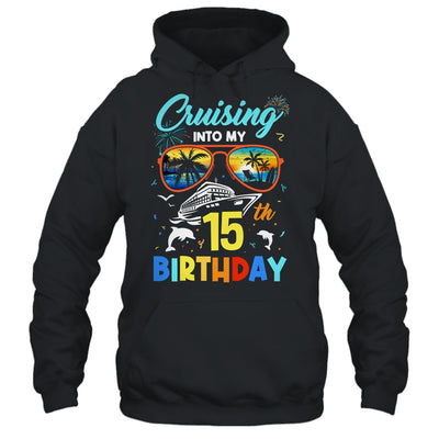 Cruising Into My 15th Birthday Party Cruise 15 Years Old Shirt & Tank Top | siriusteestore