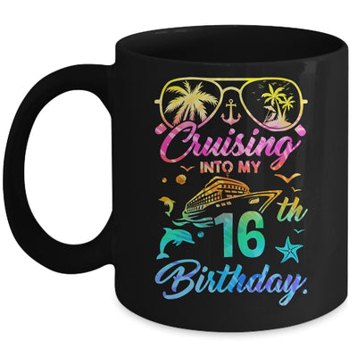 Cruising Into My 16th Birthday Party 16 Years Old Cruise Mug | siriusteestore