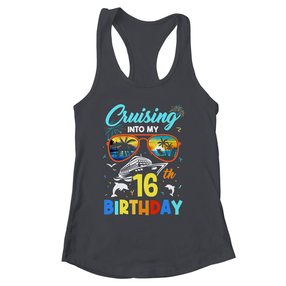 Cruising Into My 16th Birthday Party Cruise 16 Years Old Shirt & Tank Top | siriusteestore