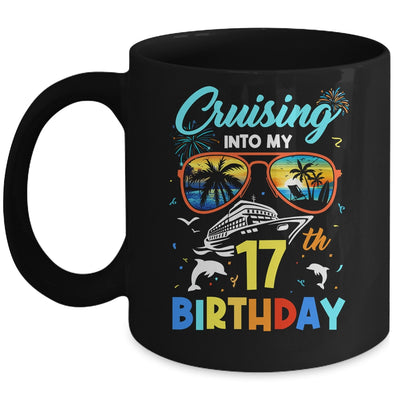 Cruising Into My 17th Birthday Party Cruise 17 Years Old Mug | siriusteestore