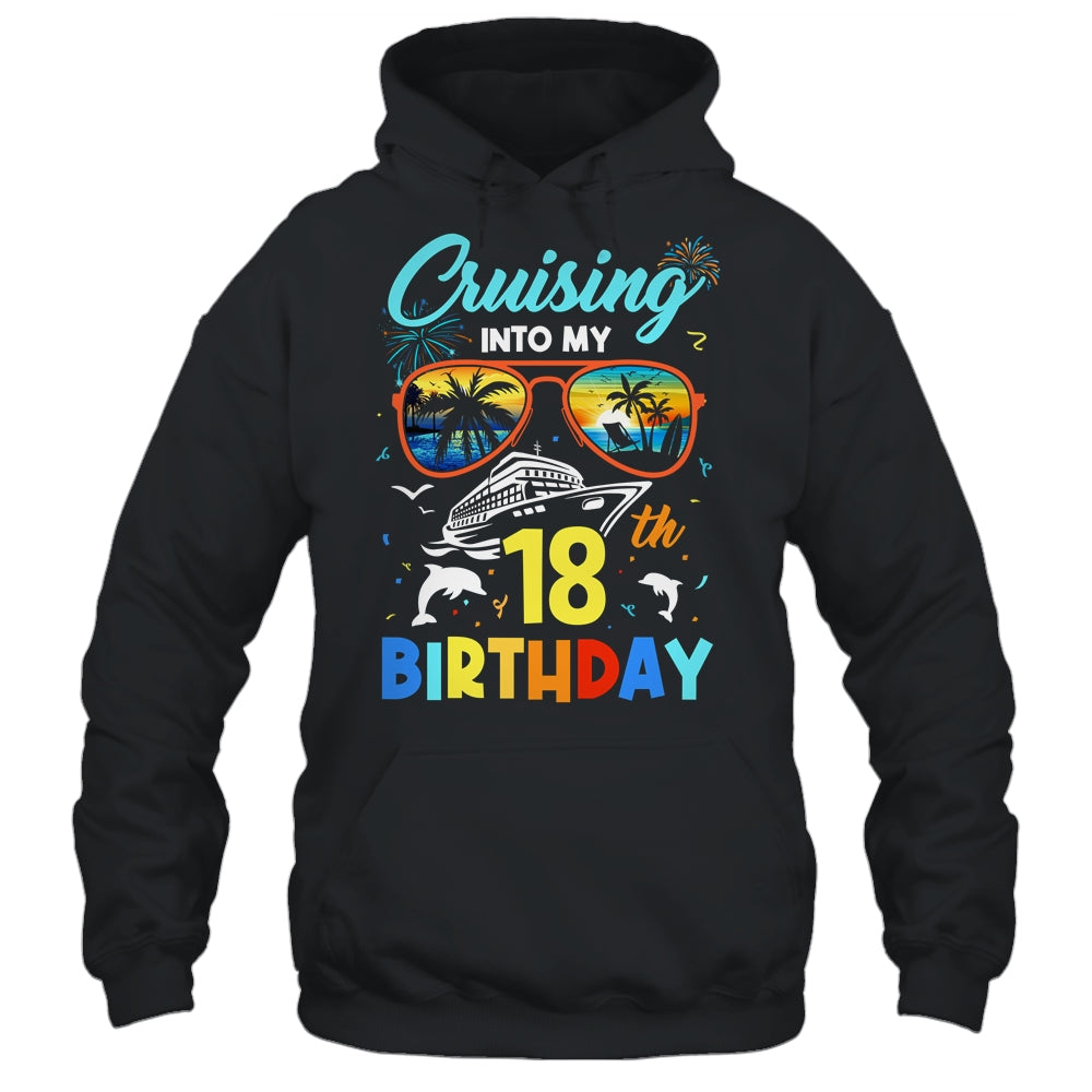 Cruising Into My 18th Birthday Party Cruise 18 Years Old Shirt & Tank Top | siriusteestore