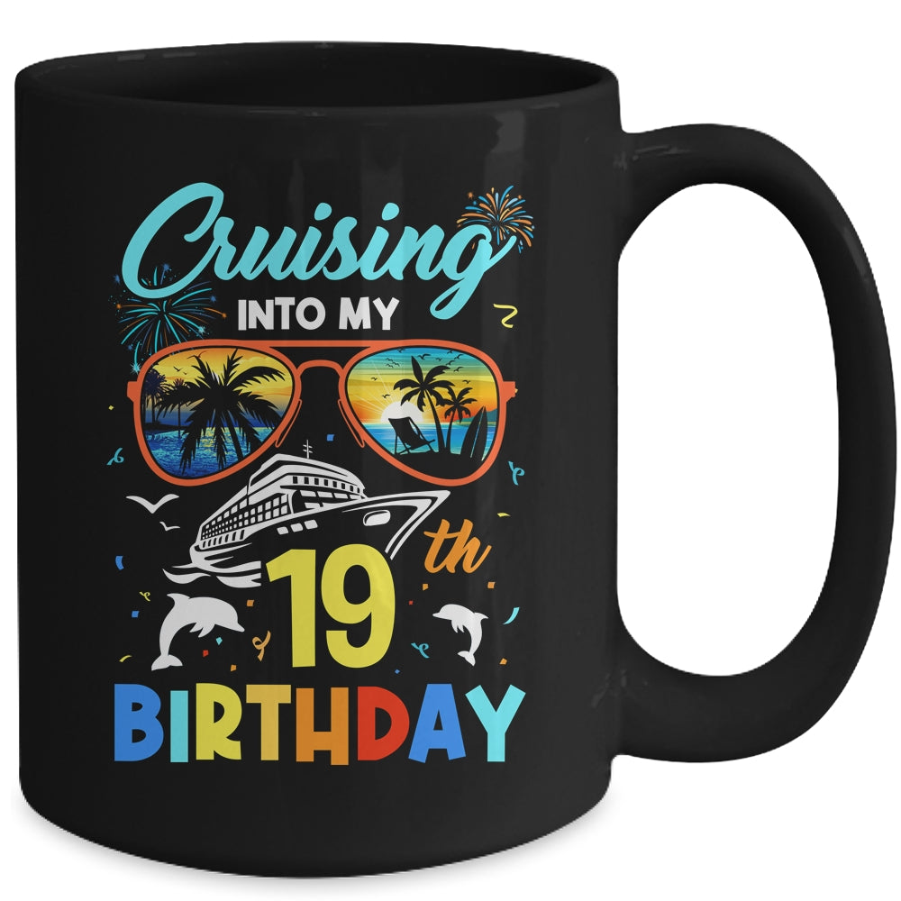 Cruising Into My 19th Birthday Party Cruise 19 Years Old Mug | siriusteestore
