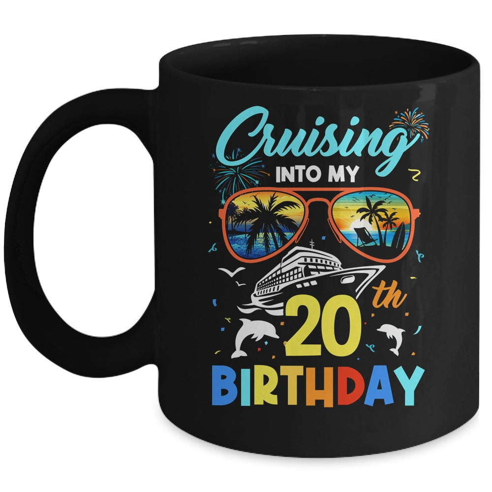 Cruising Into My 20th Birthday Party Cruise 20 Years Old Mug | siriusteestore