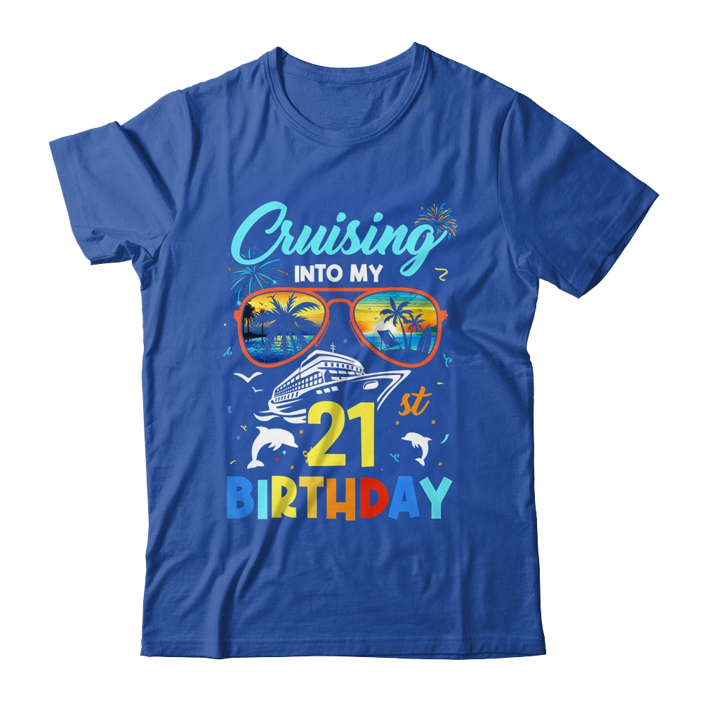 Cruising Into My 21st Birthday Party Cruise 21 Years Old Shirt & Tank Top | siriusteestore