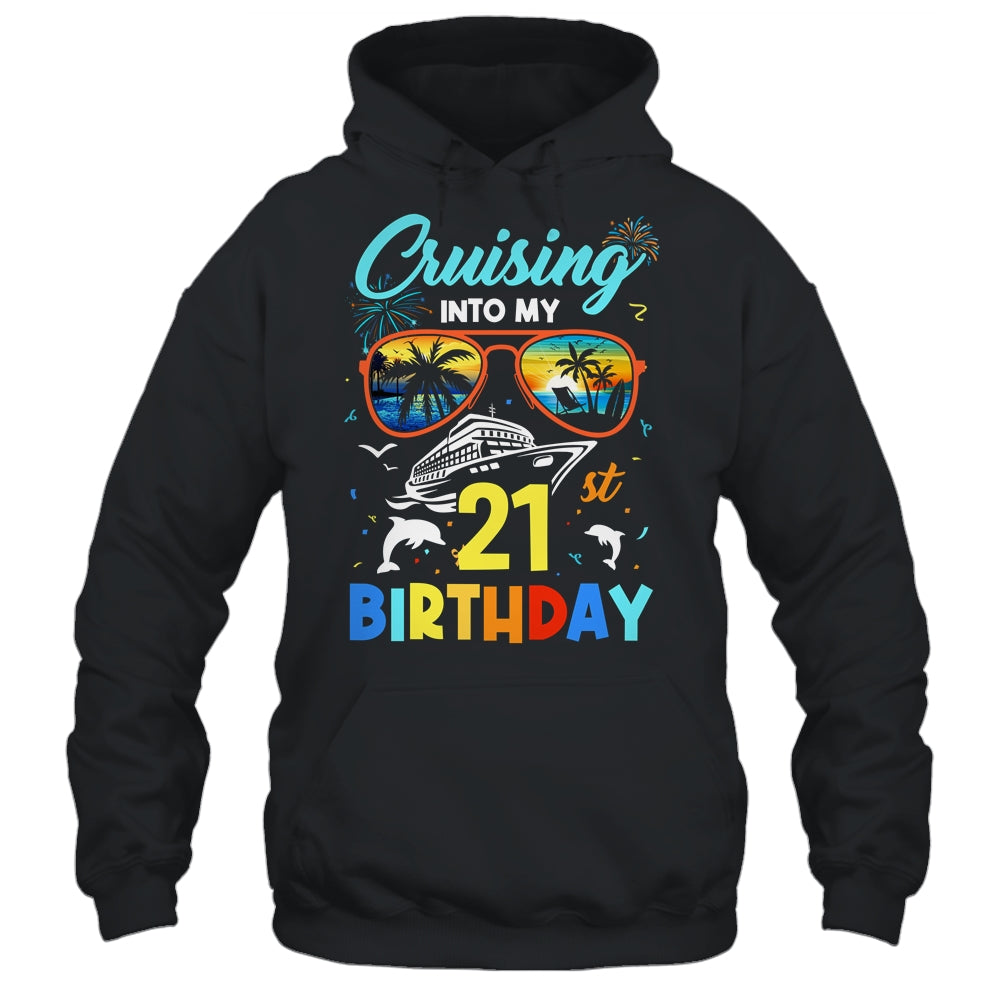 Cruising Into My 21st Birthday Party Cruise 21 Years Old Shirt & Tank Top | siriusteestore