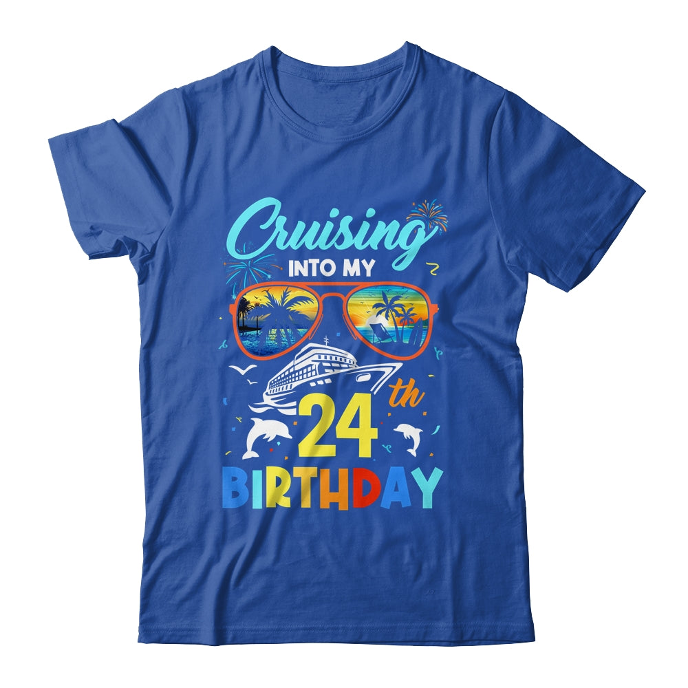 Cruising Into My 24th Birthday Party Cruise 24 Years Old Shirt & Tank Top | siriusteestore