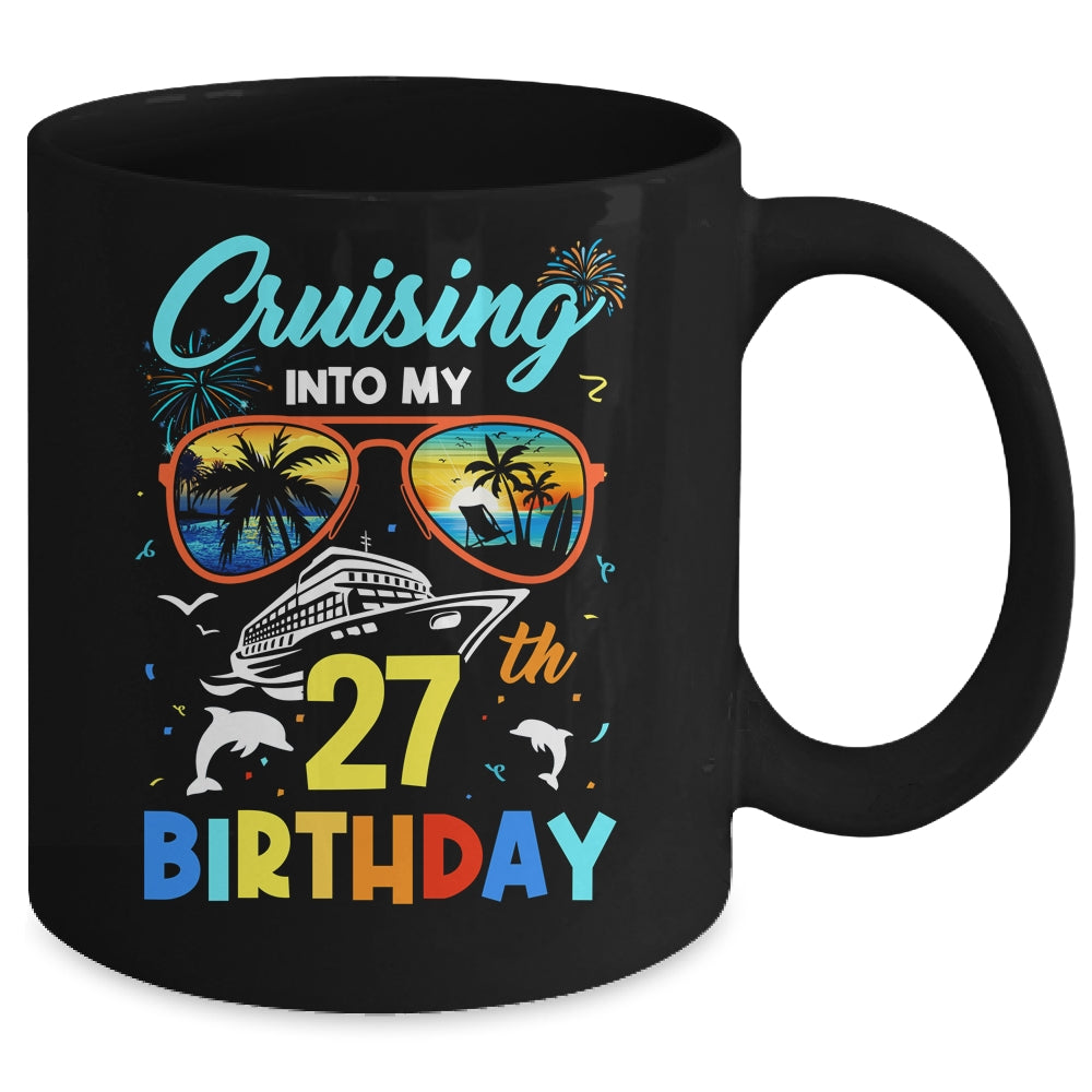 Cruising Into My 27th Birthday Party Cruise 27 Years Old Mug | siriusteestore
