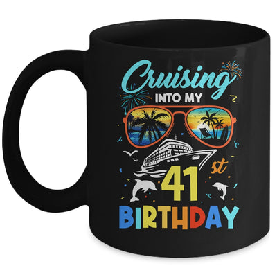 Cruising Into My 41st Birthday Party Cruise 41 Years Old Mug | siriusteestore