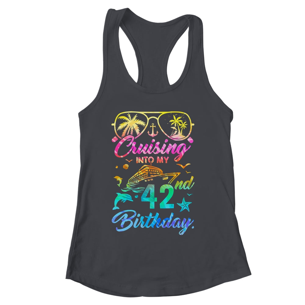 Cruising Into My 42nd Birthday Party 42 Years Old Cruise Shirt & Tank Top | siriusteestore