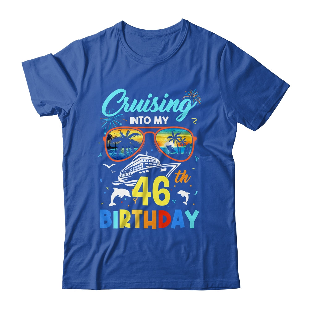 Cruising Into My 46th Birthday Party Cruise 46 Years Old Shirt & Tank Top | siriusteestore