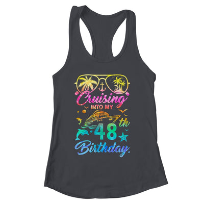 Cruising Into My 48th Birthday Party 48 Years Old Cruise Shirt & Tank Top | siriusteestore