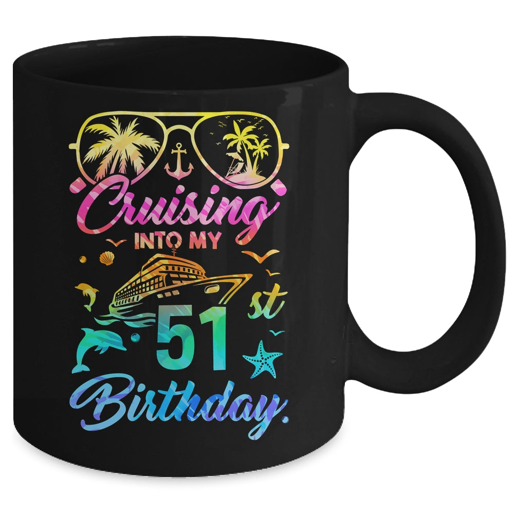 Cruising Into My 51st Birthday Party 51 Years Old Cruise Mug | siriusteestore
