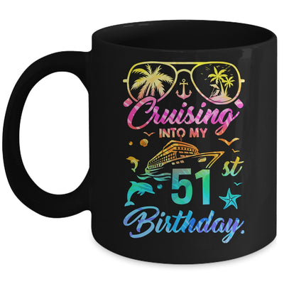 Cruising Into My 51st Birthday Party 51 Years Old Cruise Mug | siriusteestore